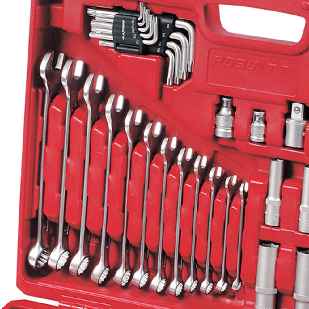 Jogo Oficina 5000S com 178 Ferramentas e Maleta-ROBUST-61010